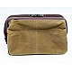 Light Brown Waxed Canvas & Brown Leather Camera Bag Insert by Cam-in