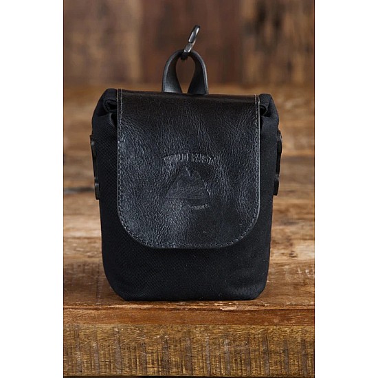 Black Sightseer Medium-Wide Lens Pouch by HoldFast
