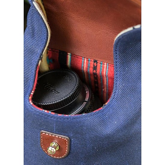 Medium Navy Sightseer Lens Pouch by HoldFast