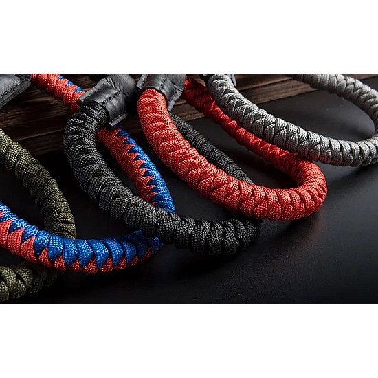 Red & Blue Paracord Camera Wrist Strap with Ring Connection (Lug