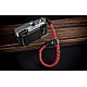 Black & Red Paracord Camera Wrist Strap with Ring Connection
