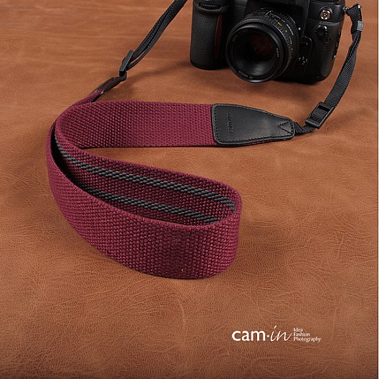 Purple Claret Adjustable Non-slip Camera Strap by Cam-in
