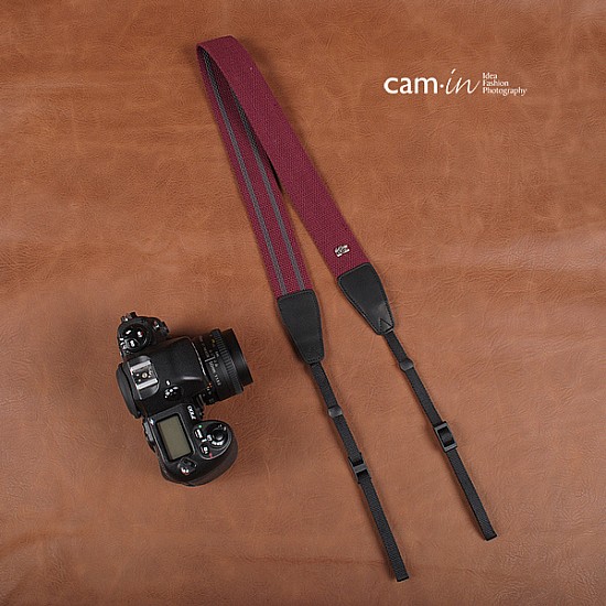 Purple Claret Adjustable Non-slip Camera Strap by Cam-in