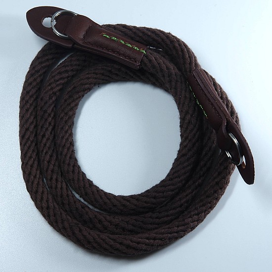 Brown Woven Cotton Rope Camera Strap with ring connection by Cam-in - 95cm