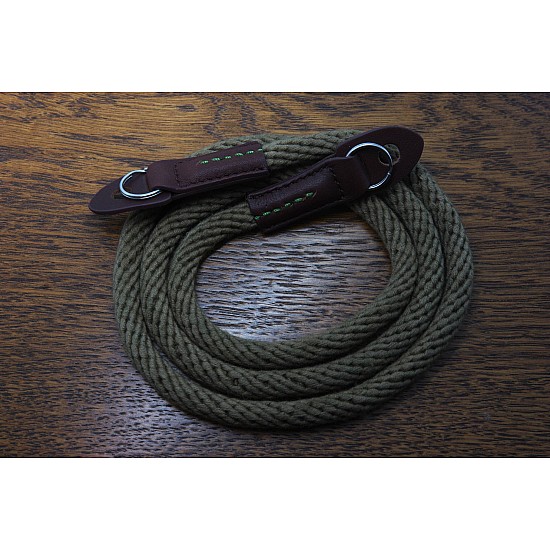 Khaki Woven Cotton Rope Camera Strap with ring connection by Cam-in (95cm)