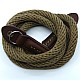 Khaki Woven Cotton Rope Camera Strap with ring connection by Cam-in (95cm)