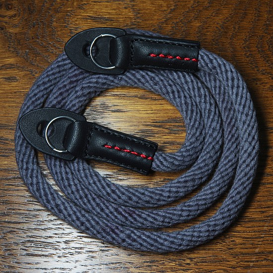 Grey Woven Cotton Rope Camera Strap with ring connection by Cam-in (95cm)