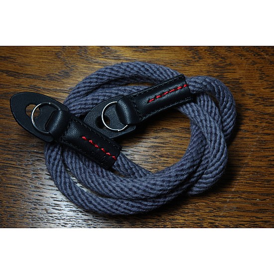 Grey Woven Cotton Rope Camera Strap with ring connection by Cam-in (95cm)