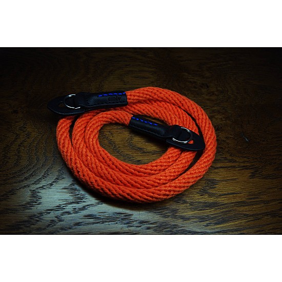 Orange Woven Cotton Rope Camera Strap with ring connection by Cam-in - 95cm
