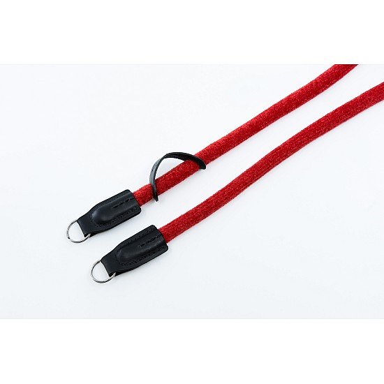 Red Chenille Rope Camera Strap With Ring Connection by Cam-in