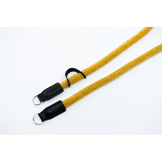 Mustard Chenille Rope Camera Strap With Ring Connection by Cam-in