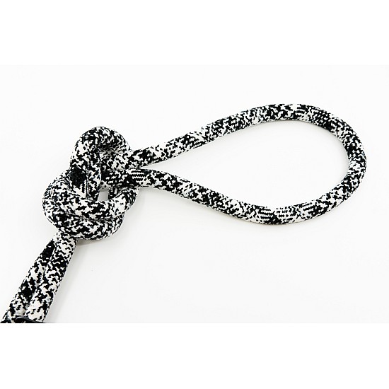 Black & White Chenille Rope Camera Strap With Ring Connection by Cam-in