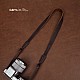 Brown Leather adjustable DSLR Camera Strap with tapered ends by Cam-in