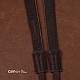 Brown Leather adjustable DSLR Camera Strap with tapered ends by Cam-in