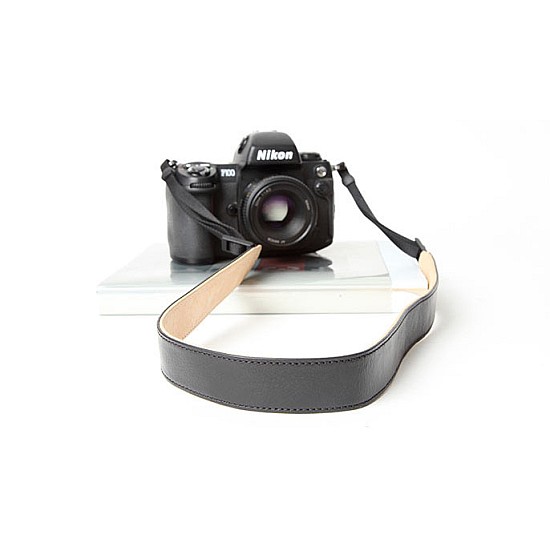 Black & Cream Leather DSLR Camera Strap by Cam-in