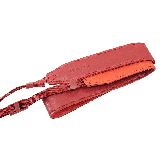 Red Leather DSLR Camera Strap by Cam-in