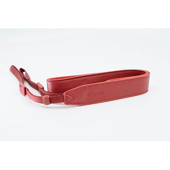 Red Leather DSLR Camera Strap by Cam-in