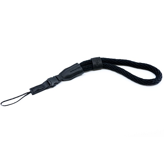 Black Rope Camera Wrist Strap with String Loop Connection & Quick Release - Cam-in