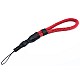 Red Rope Camera Wrist Strap with String Loop Connection & Quick Release - Cam-in