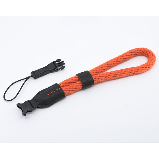 Orange Rope Camera Wrist Strap with String Loop Connection & Quick Release - Cam-in