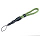 Green Rope Camera Wrist Strap with String Loop Connection & Quick Release - Cam-in