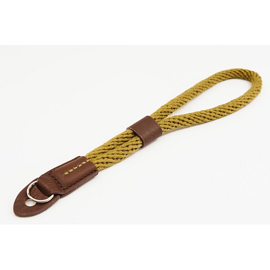 Khaki Cotton Rope Camera Wrist Strap by Cam-in - Ring Connection