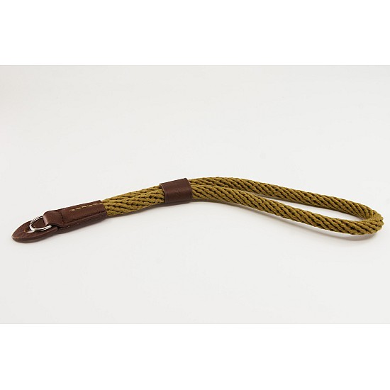 Khaki Cotton Rope Camera Wrist Strap by Cam-in - Ring Connection