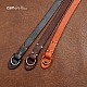 Leather Camera Strap with ring connection by Cam-in - Black