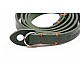 Green Leather Camera Strap with ring connection by Cam-in (Orange Stitching)