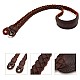 Black Braided Leather Camera Strap with neck pad & ring connection by Cam-in