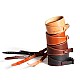 Light Brown Luxury Leather DSLR camera strap by Cam-in