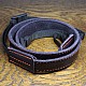 Brown Leather adjustable DSLR Camera Strap with tapered ends by Cam-in