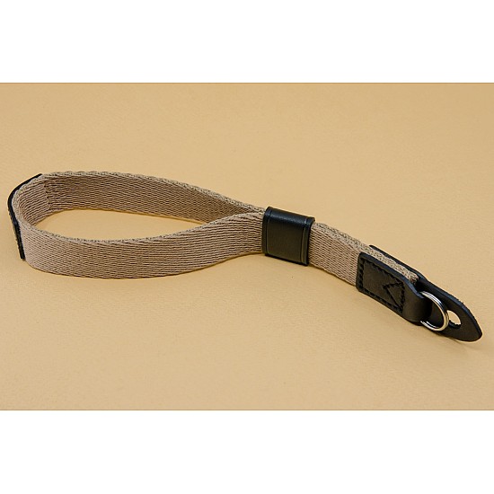 Beige Cotton Camera Wrist Strap by Cam-in - Ring Connection