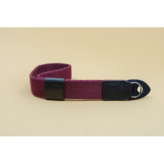 Burgundy Cotton Camera Wrist Strap by Cam-in - Ring Connection