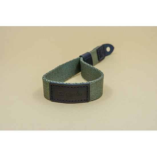 Olive Green Cotton Camera Wrist Strap by Cam-in - Ring Connection