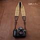 Grey Wide Woven Cotton DSLR Camera Neck Strap by Cam-in