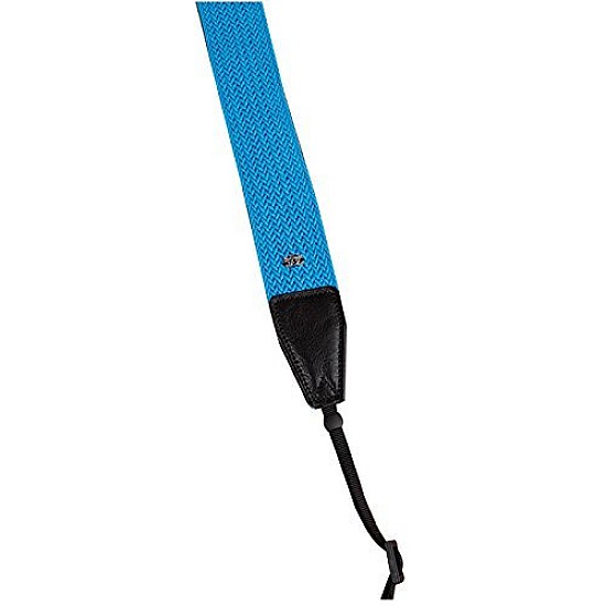 Blue Wide Woven Cotton DSLR Camera Neck Strap by Cam-in