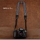 Black/Blue/Grey Woven Cotton DSLR Camera Neck Strap by Cam-in