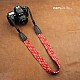 Red/White/Navy Blue Woven Cotton DSLR Camera Neck Strap by Cam-in