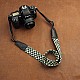 Black/Grey/White/Green Woven Cotton DSLR Camera Neck Strap by Cam-in