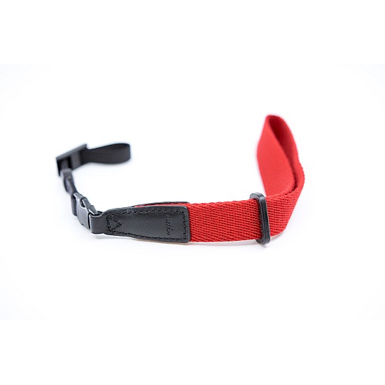 Red Cotton Camera Wrist Strap by Cam-in - Flat Mount