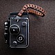 Short Brown Leather Rolleiflex Camera Strap by Cam-in