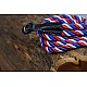 Red, White & Blue Nylon Rope Camera Strap with Ring Connection by Cam-in - 125cm