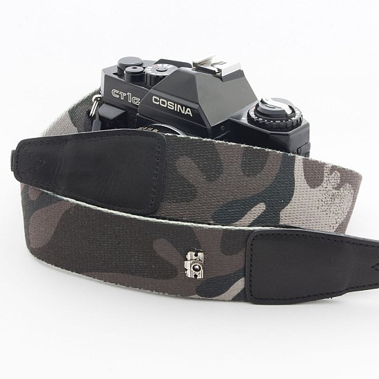 Green Camouflage Pattern DSLR Camera Strap by Cam-in