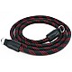 Black & Red Nylon Rope Camera Strap with Ring Connection by Cam-in - 125cm