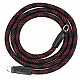 Black & Red Nylon Rope Camera Strap with Ring Connection by Cam-in - 95cm