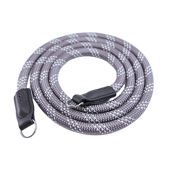 Grey & White Nylon Rope Camera Strap with Ring Connection by Cam-in - 125cm