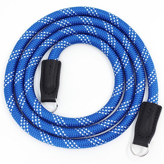 Blue & White Nylon Rope Camera Strap with Ring Connection by Cam-in - 95cm