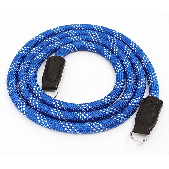 Blue & White Nylon Rope Camera Strap with Ring Connection by Cam-in - 95cm