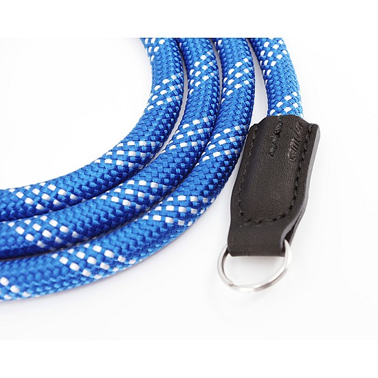 Blue & White Nylon Rope Camera Strap with Ring Connection by Cam-in - 125cm